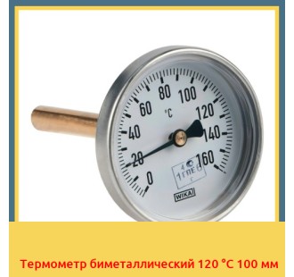 Термометр биметаллический 120 °С 100 мм в Актобе